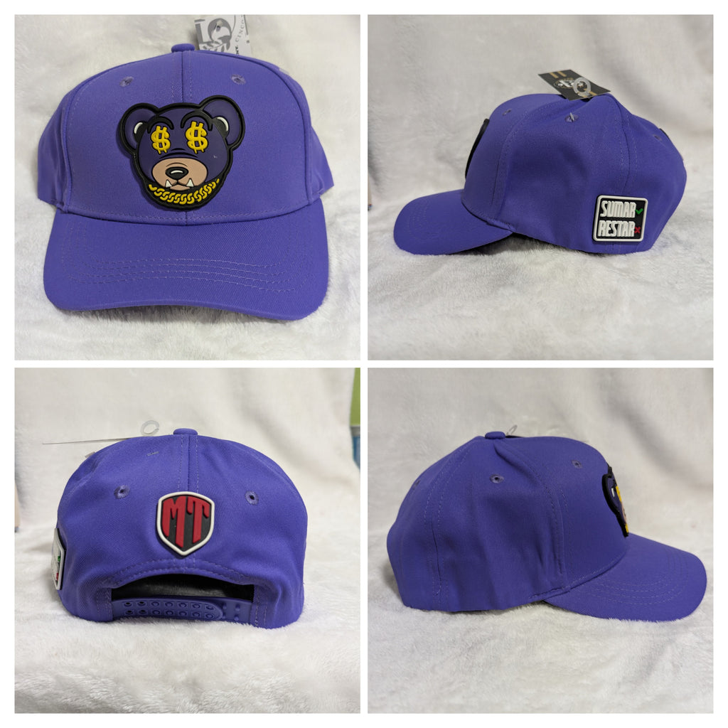 Gorra visera curva diseño Oso Bélico animado