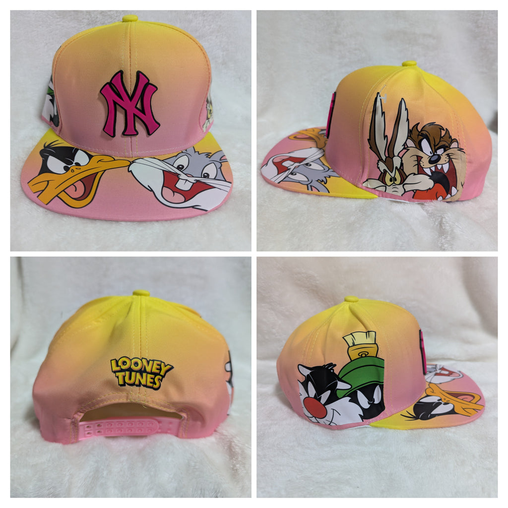 Gorra visera plana diseño MLB NY Yankees animado