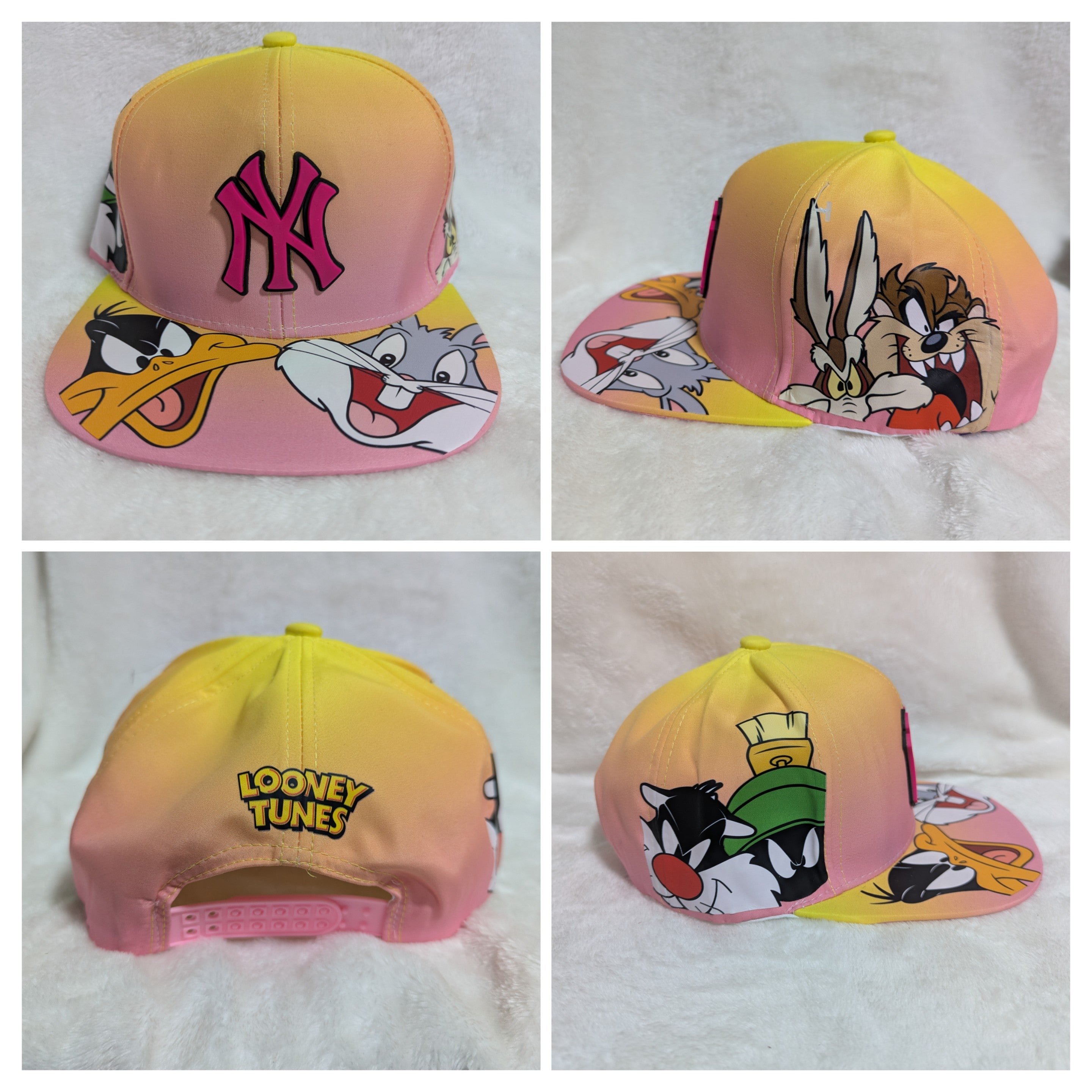 Gorra visera plana diseño MLB NY Yankees animado