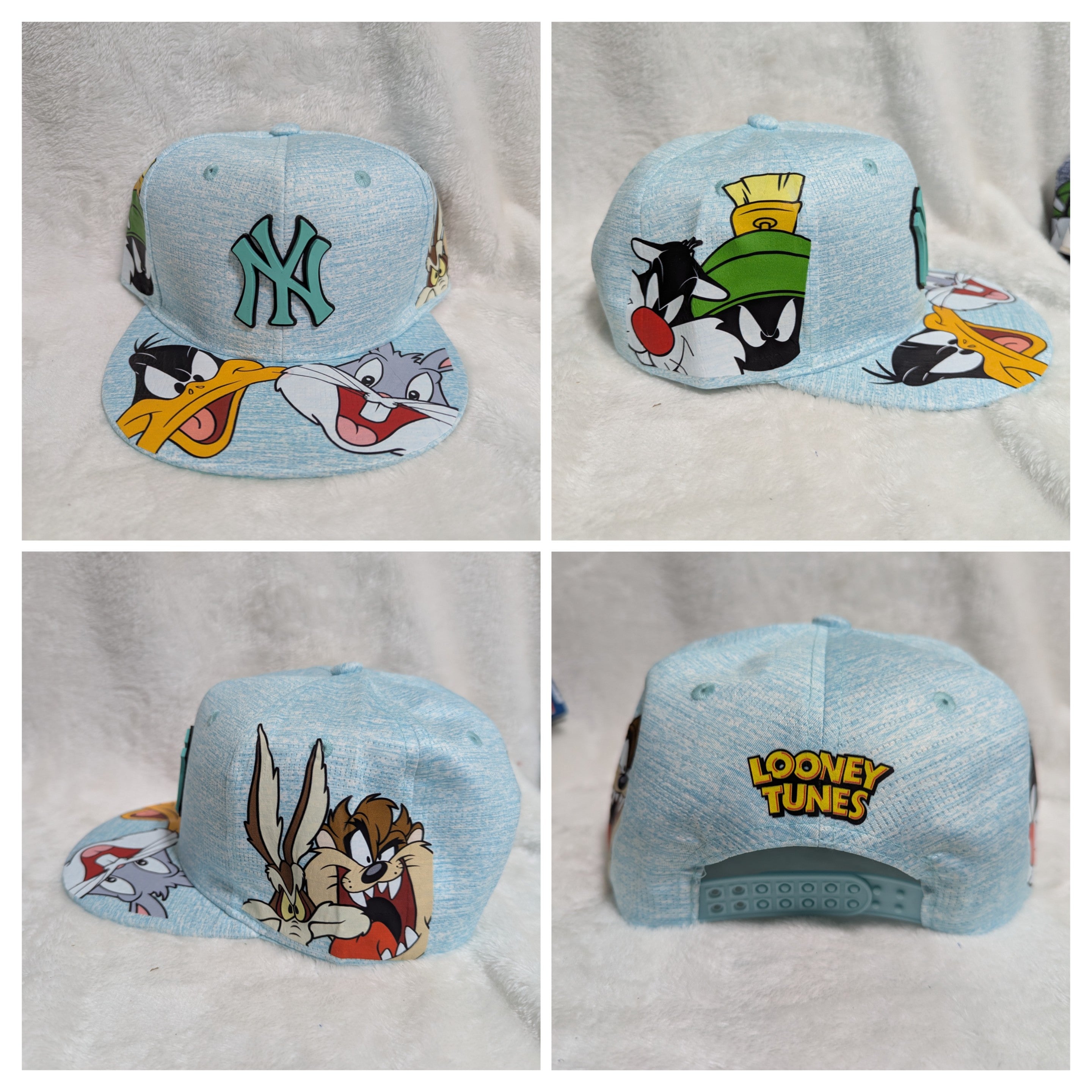 Gorra visera plana diseño MLB NY Yankees animado