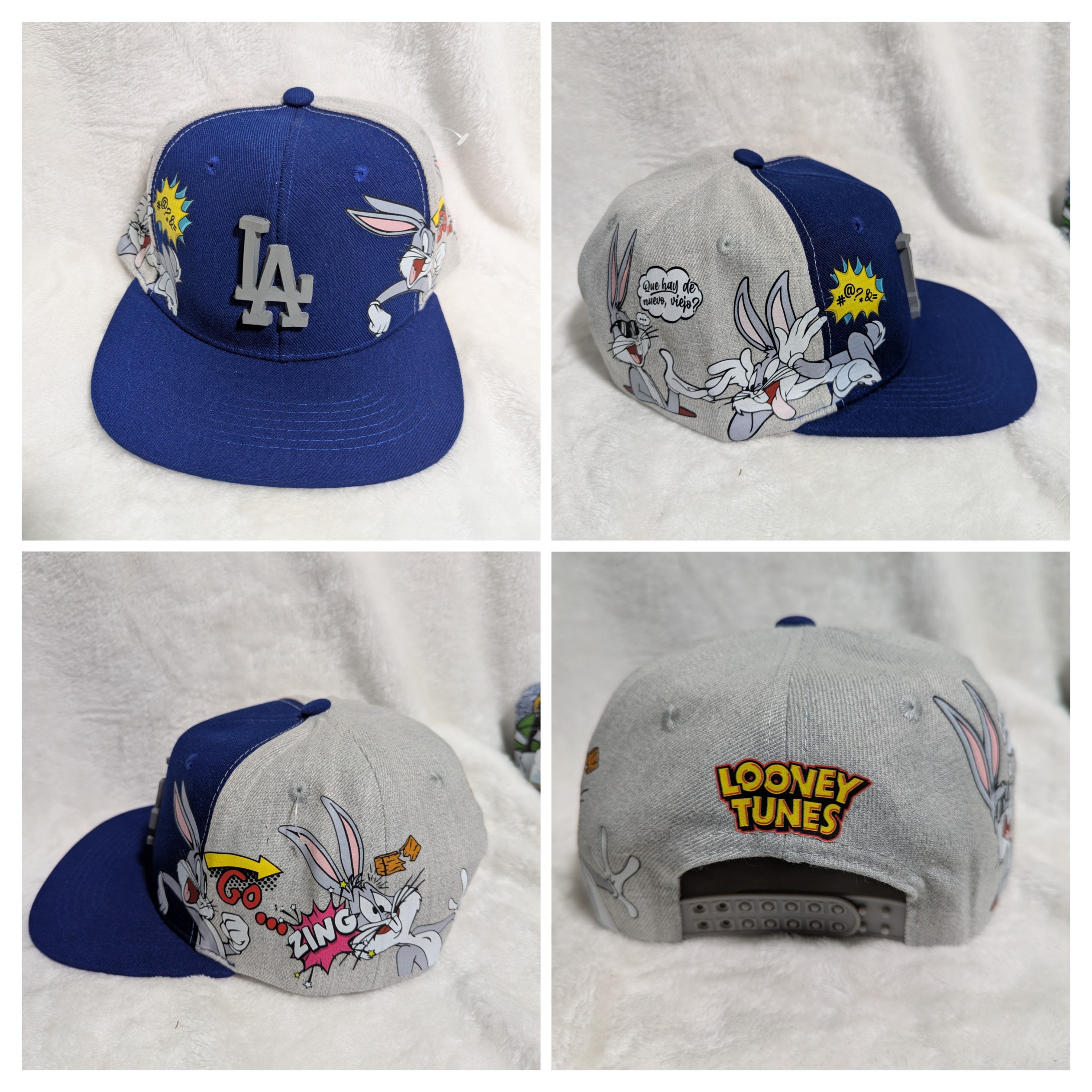 Gorra visera plana diseño MLB LA Dodgers animado