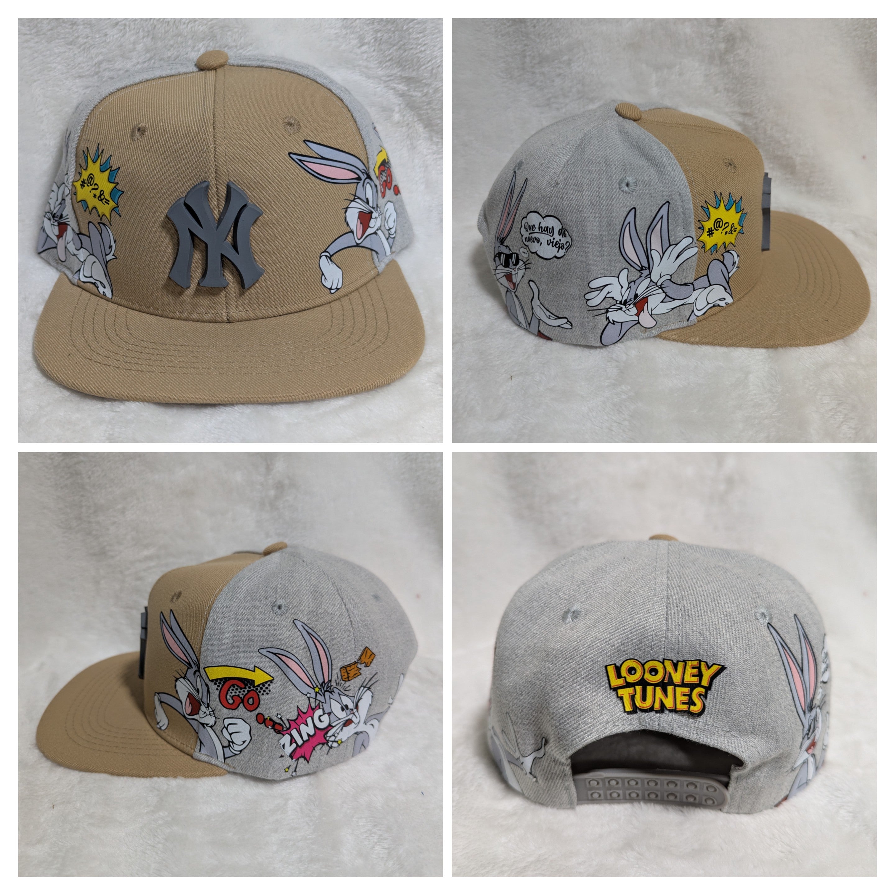 Gorra visera plana diseño MLB NY Yankees animado