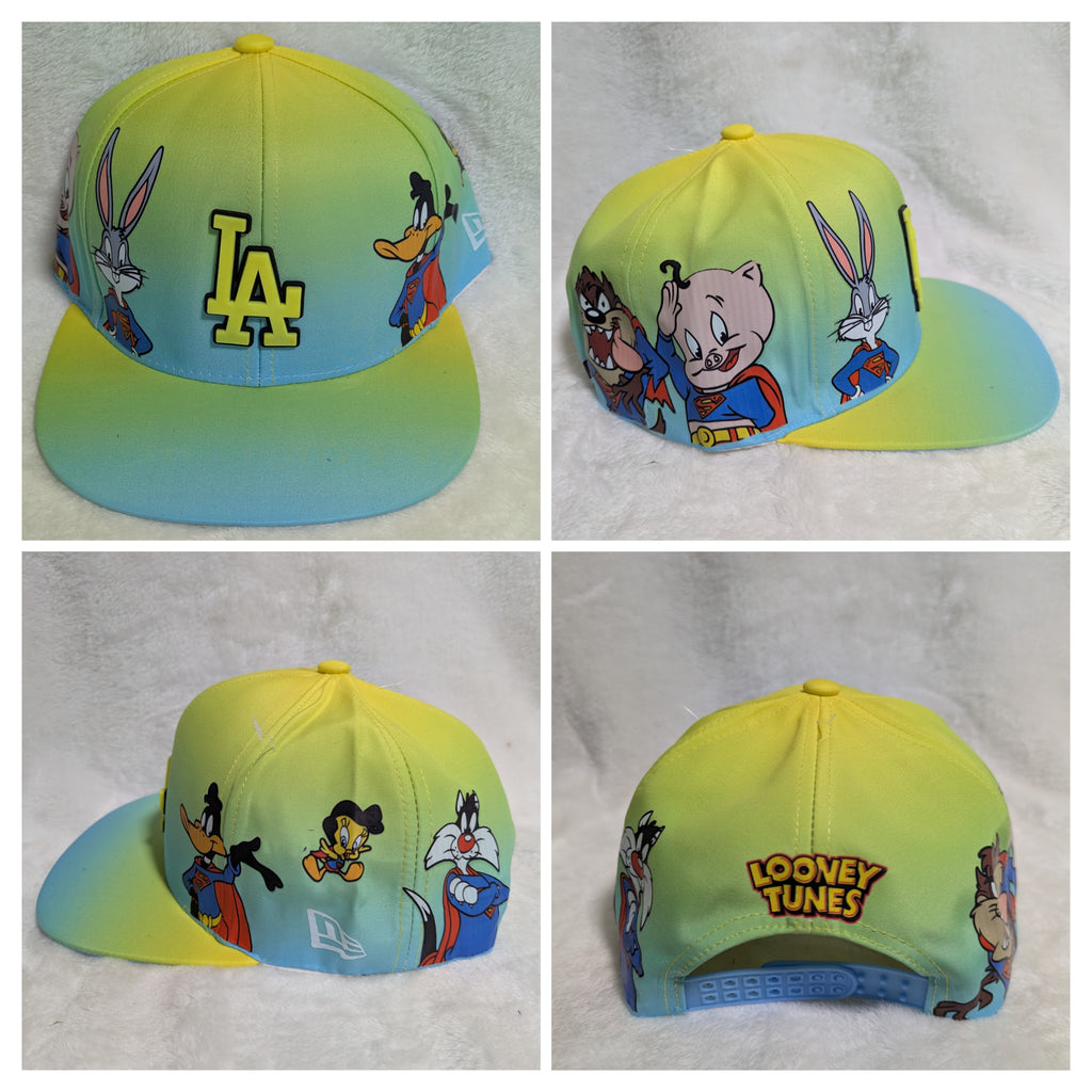 Gorra visera plana diseño MLB LA Dodgers animado