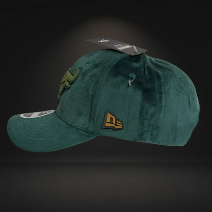 Gorra Chicago Bulls | NBA Clásico | Snapback Visera Curva Terciopelo Verde