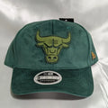 Gorra Chicago Bulls | NBA Clásico | Snapback Visera Curva Terciopelo Verde