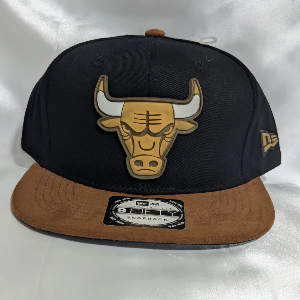 Gorra Chicago Bulls | NBA Clásico | Snapback Visera plana Negro/Café