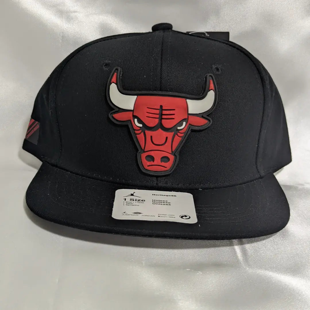Gorra visera plana diseño NBA Chicago Bulls Negro