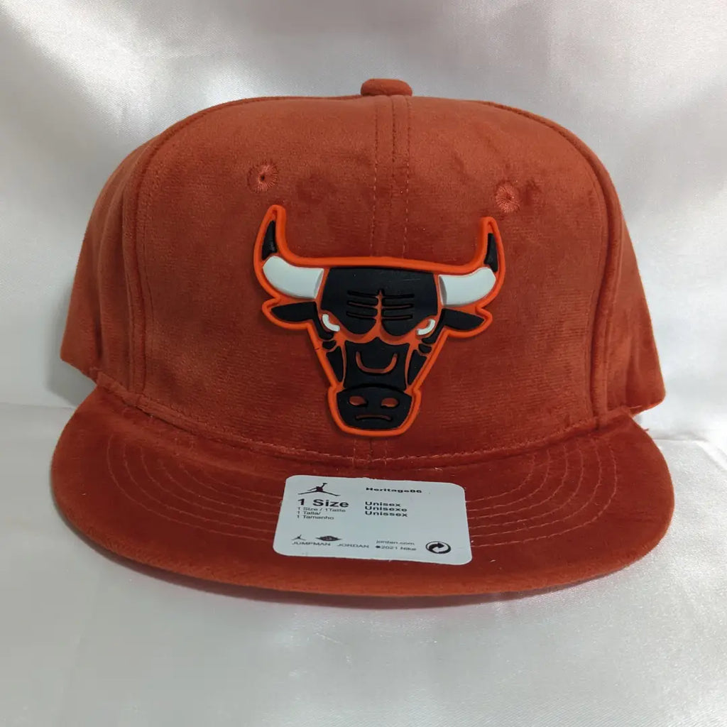 Gorra Chicago Bulls | NBA Clásico | Snapback Visera plana terciopelo
