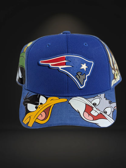 Gorra visera plana NFL New England Patriots diseño animado