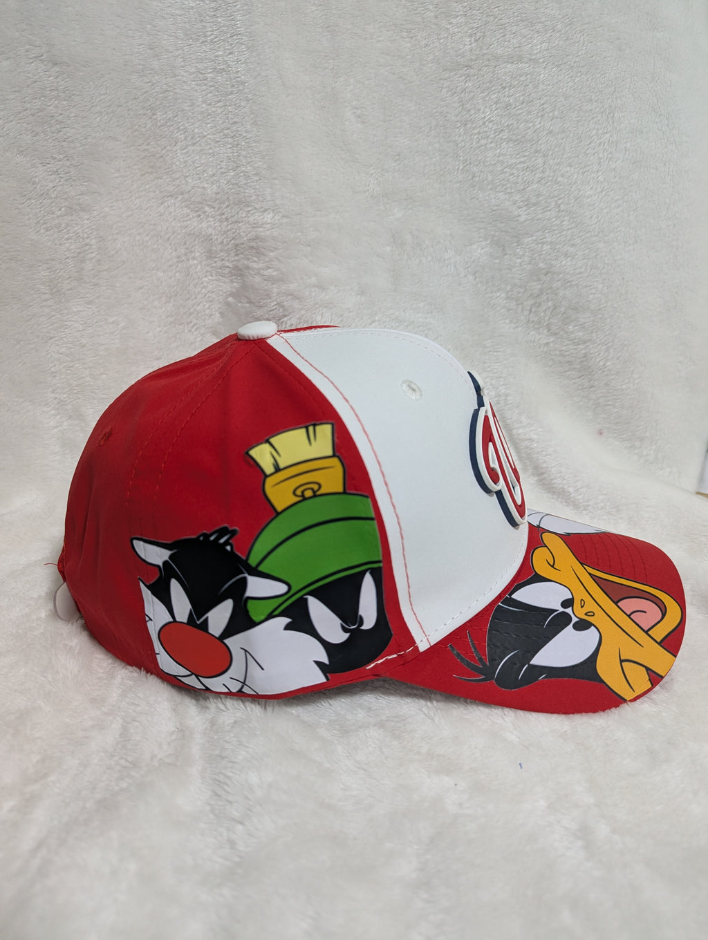 Gorra visera curva Washington Nationals MLB diseño dibujos animados