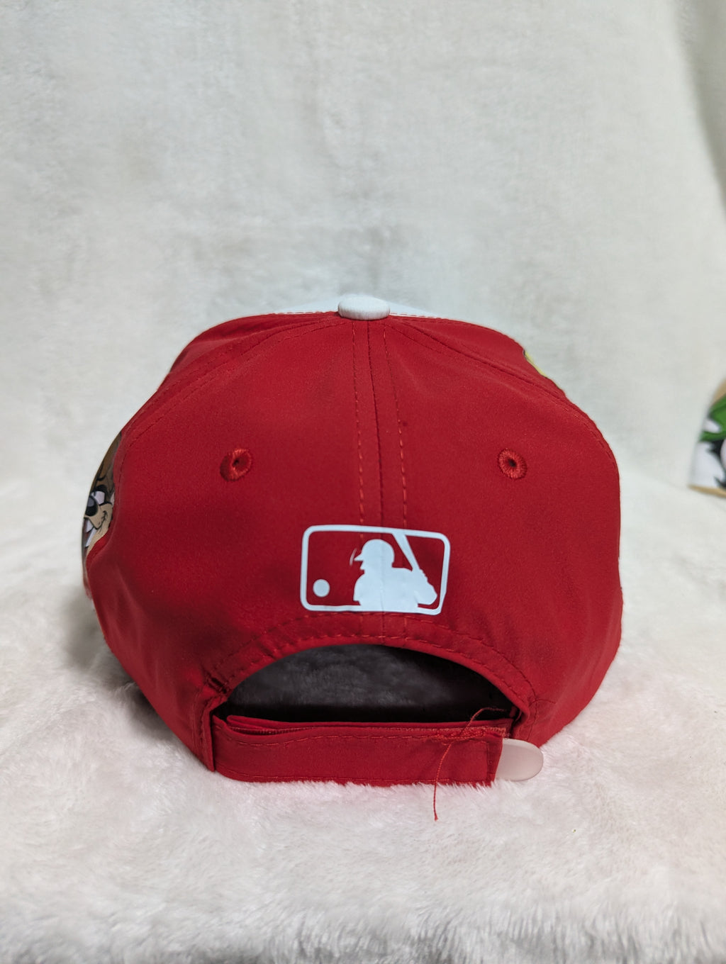 Gorra visera curva Washington Nationals MLB diseño dibujos animados