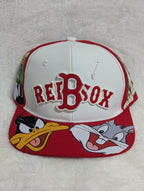 Gorra visera plana diseño MLB Boston Red Sox animado