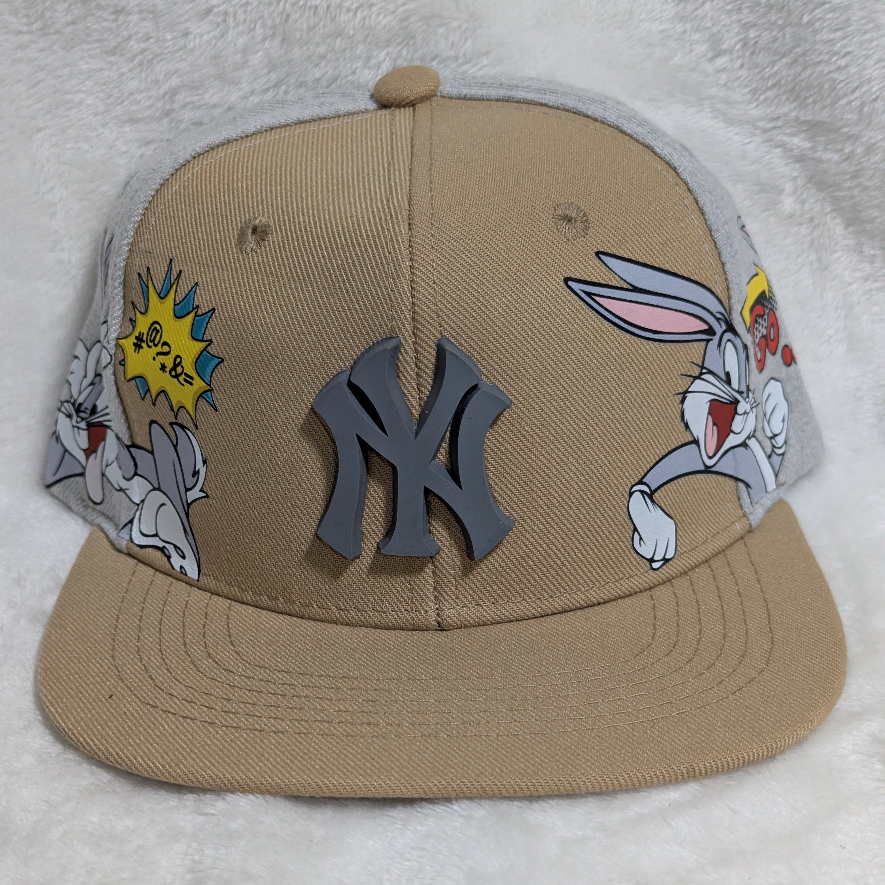 Gorra visera plana diseño MLB NY Yankees animado