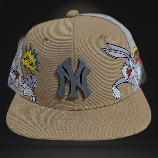 Gorra Yankees NY | Diseño Animado Exclusivo | Visera Plana Snapback