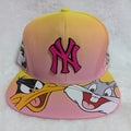 Gorra visera plana diseño MLB NY Yankees animado