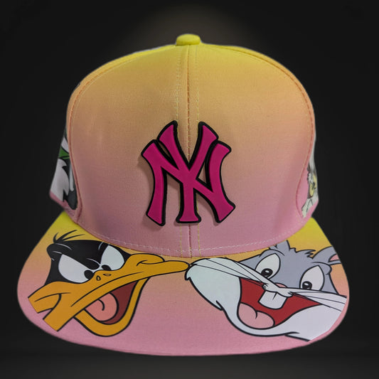 Gorra Yankees NY | Diseño Animado Exclusivo | Visera Plana Snapback