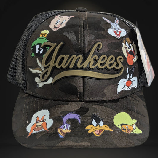 Gorra Yankees NY | Diseño Animado Exclusivo | Visera curva Snapback