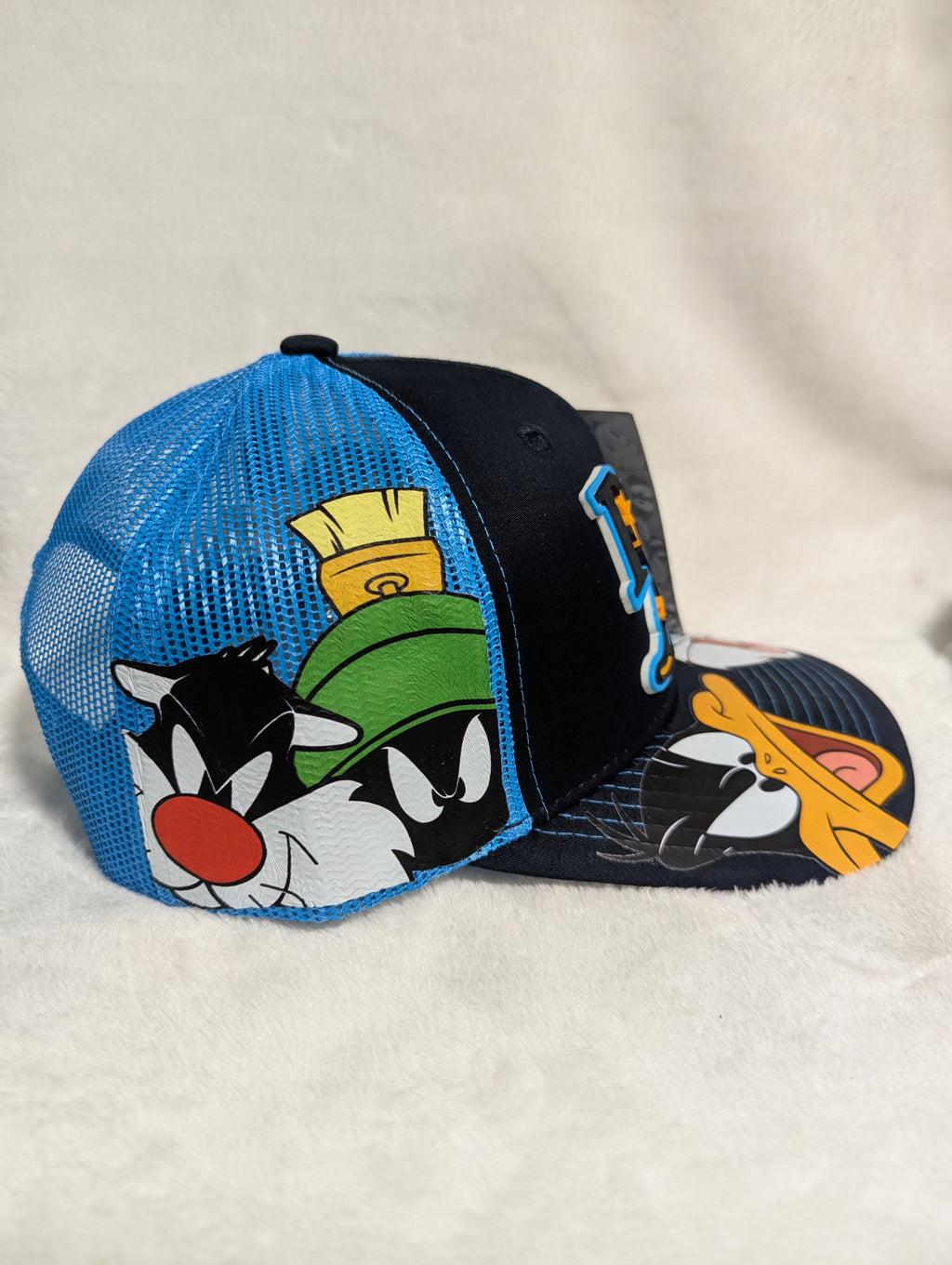 Gorra visera curva diseño MLB Tampa Blue Rays animado