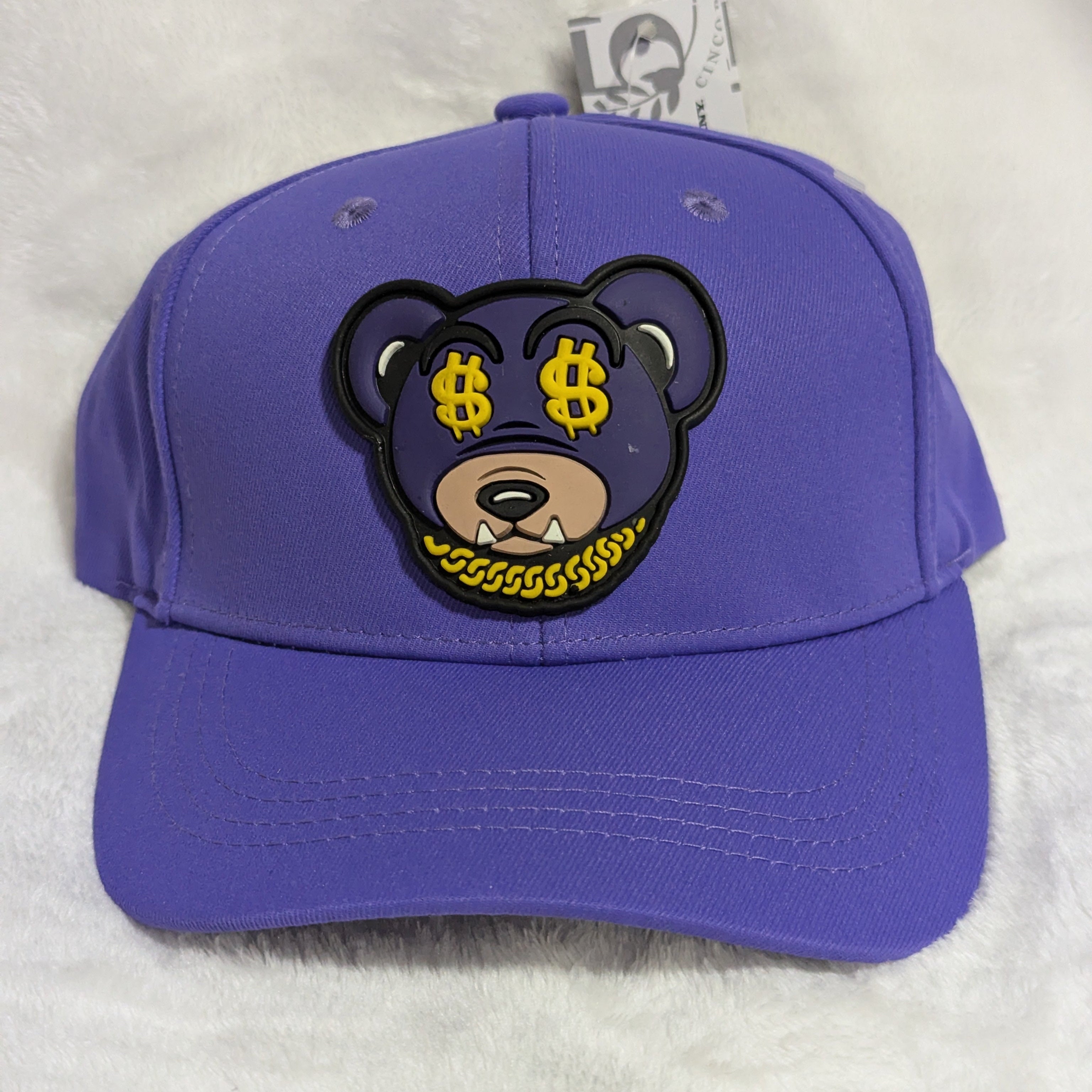 Gorra visera curva diseño Oso Bélico animado