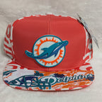 Gorra visera plana diseño NFL Miami Dolphins