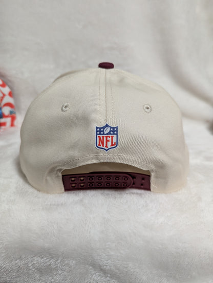 Gorra San Francisco 49ers | NFL Visera Plana| Vino-Beige