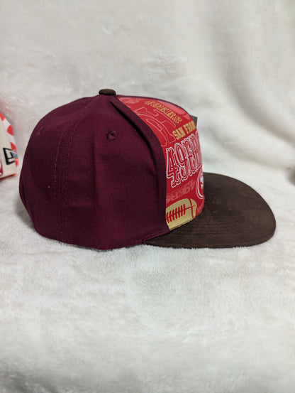 Gorra San Francisco 49ers | NFL Visera Plana| Vino