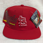 Gorra visera plana diseño MLB Cardenales de San Luis