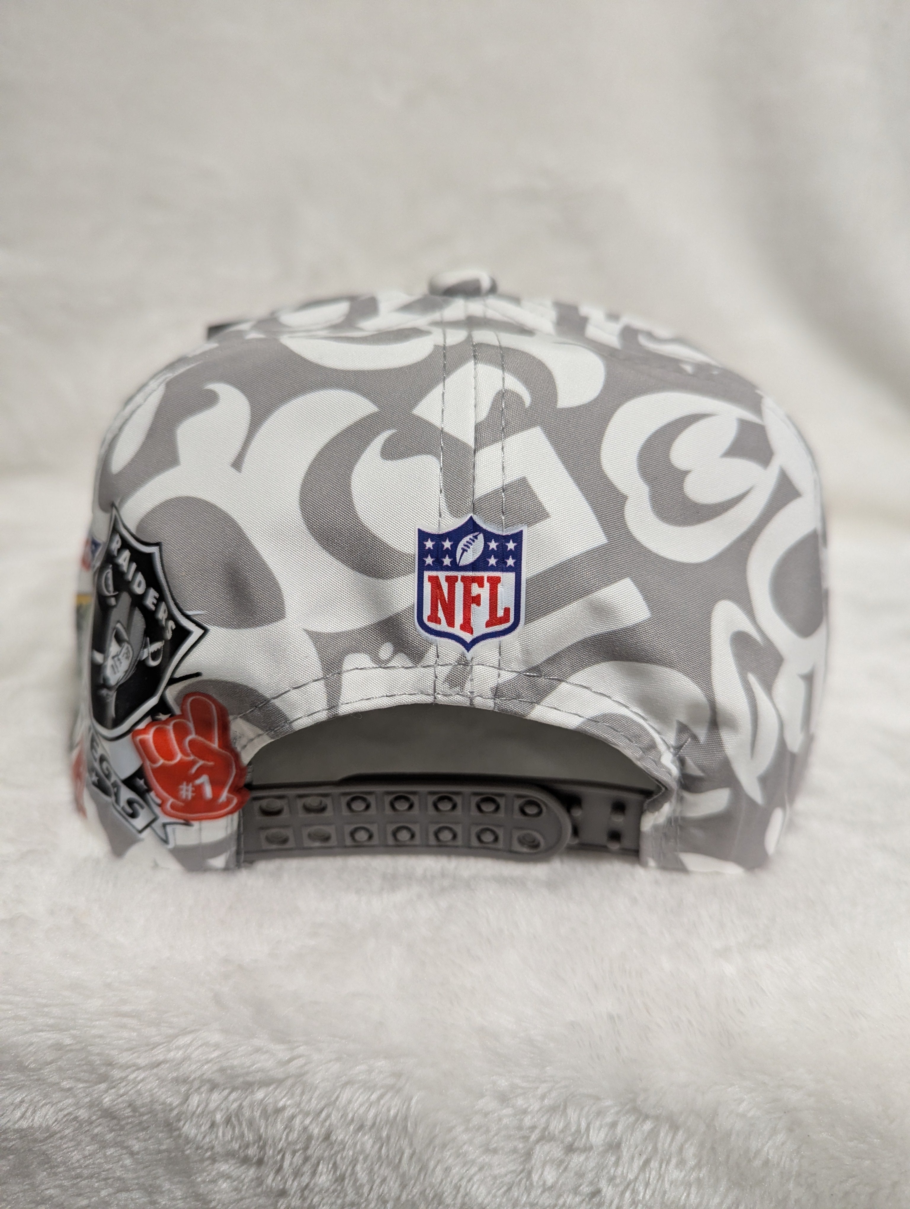 Gorra visera plana diseño NFL Raiders