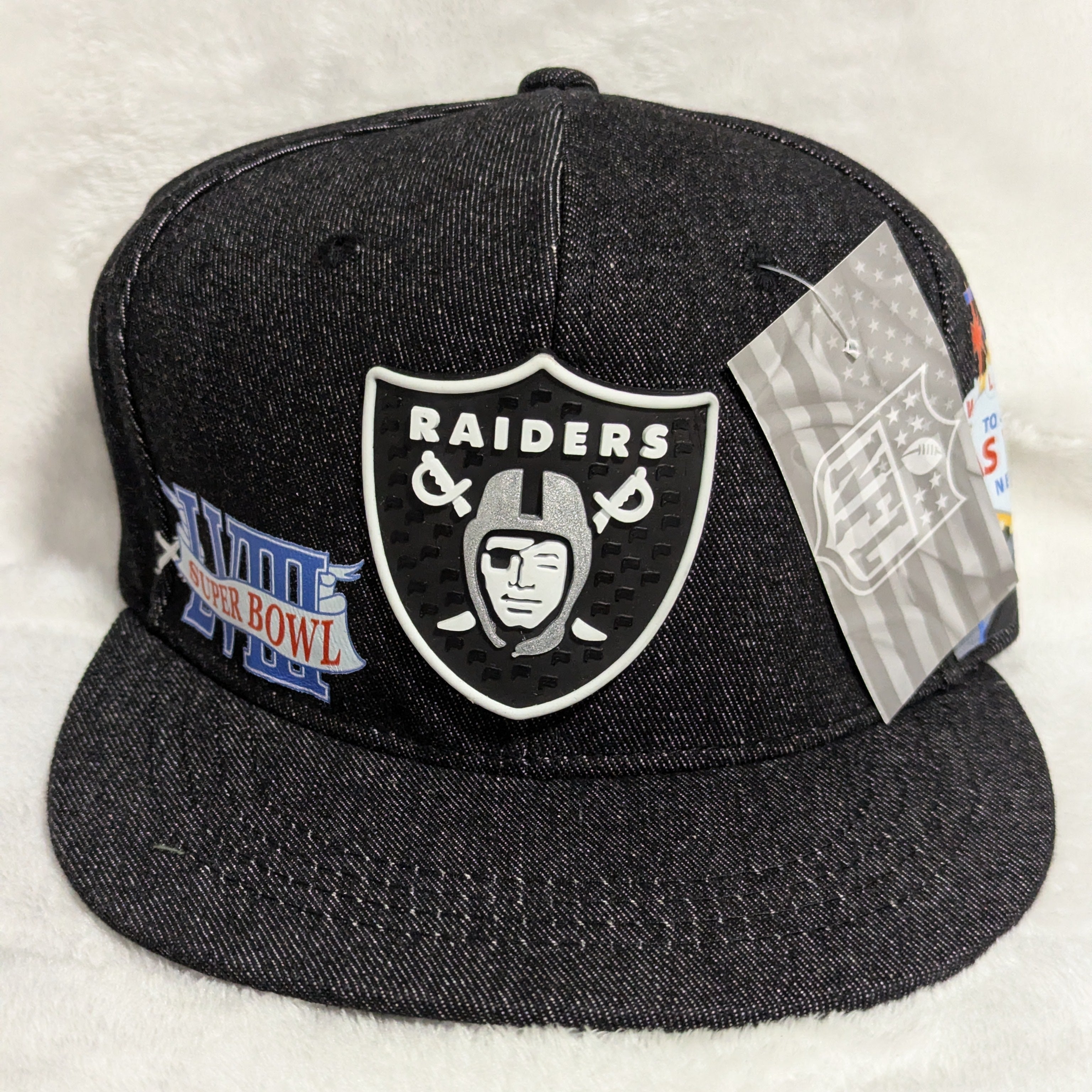 Gorra visera plana diseño NFL Raiders