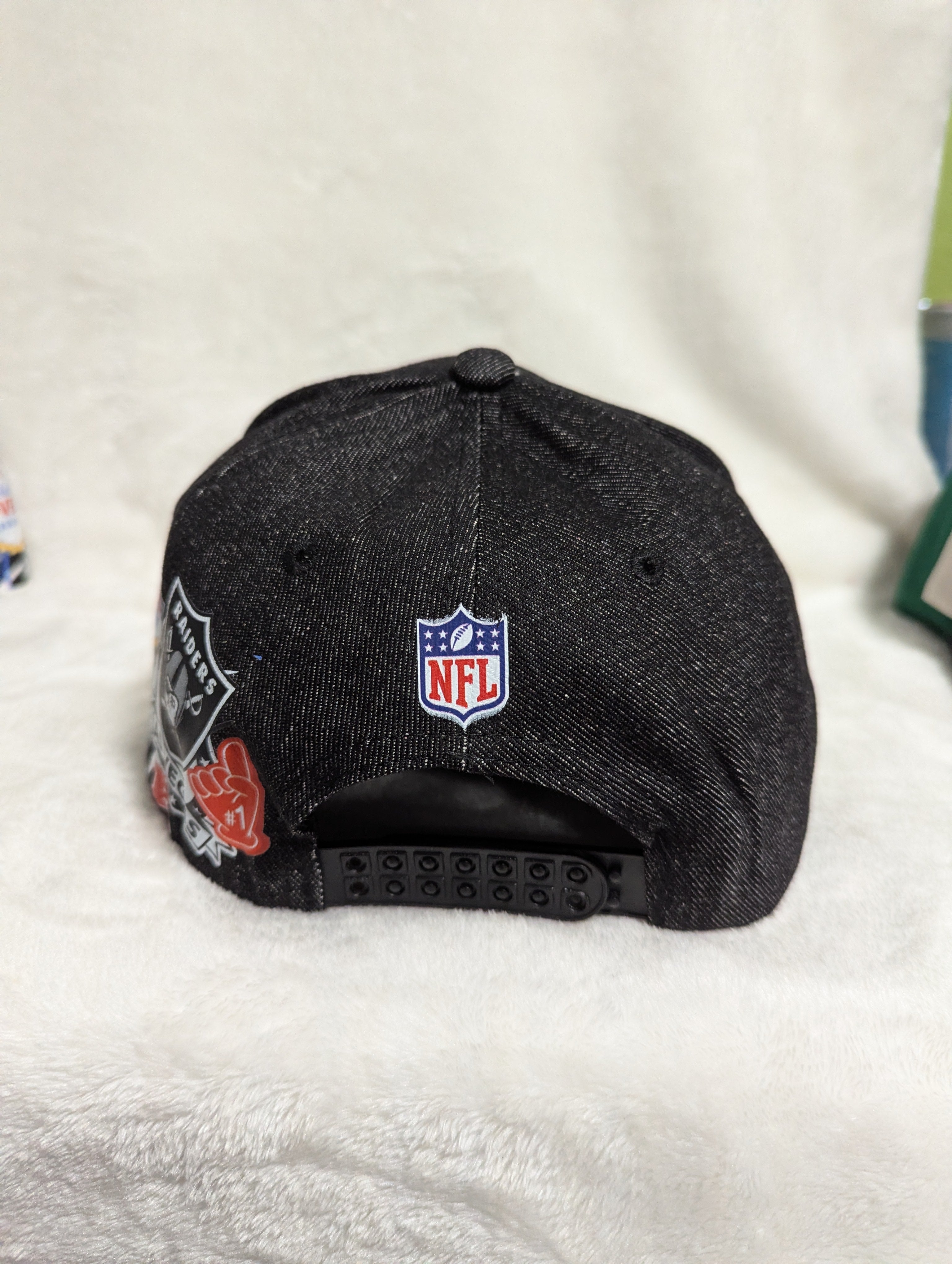 Gorra visera plana diseño NFL Raiders