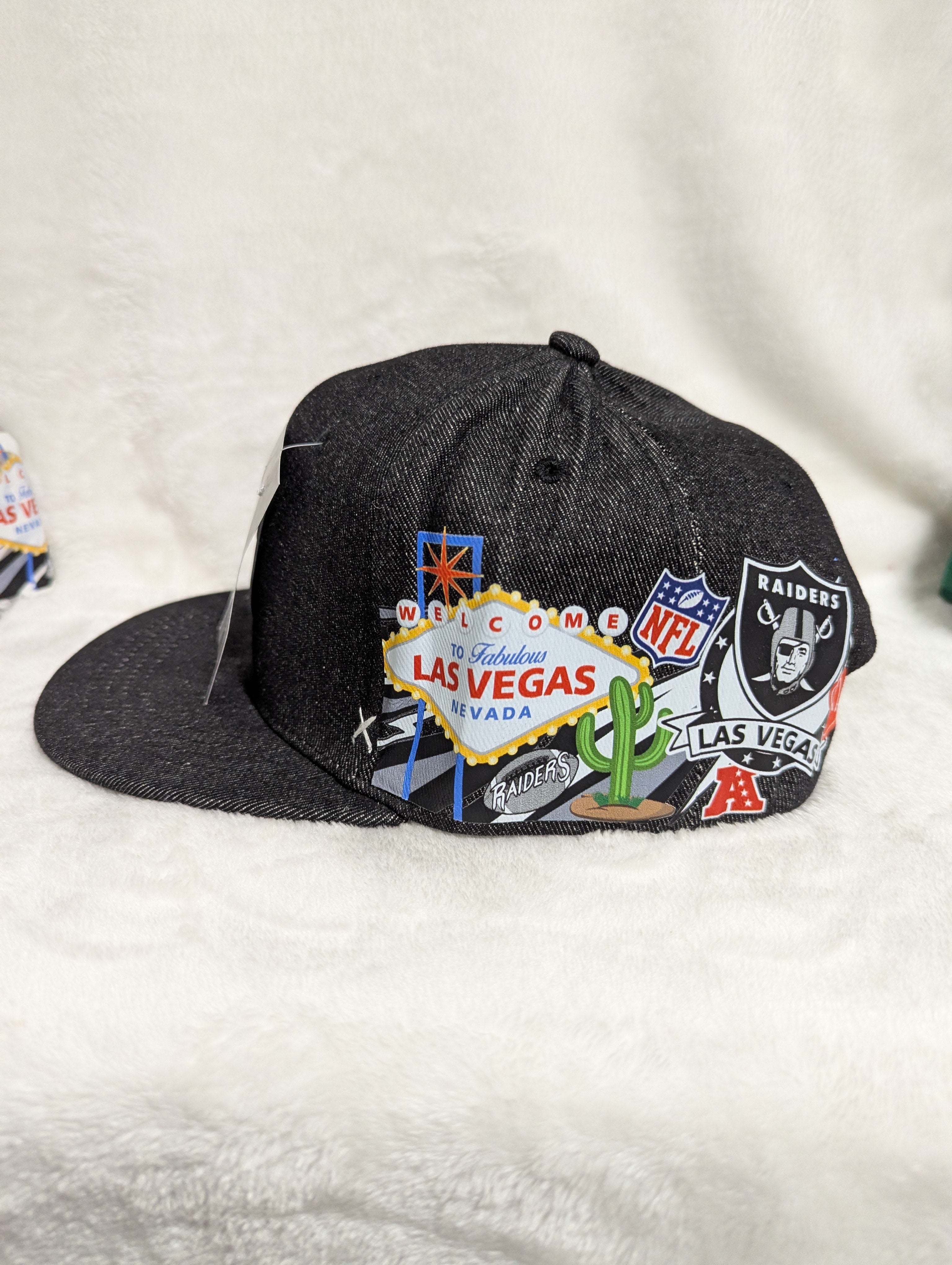 Gorra visera plana diseño NFL Raiders