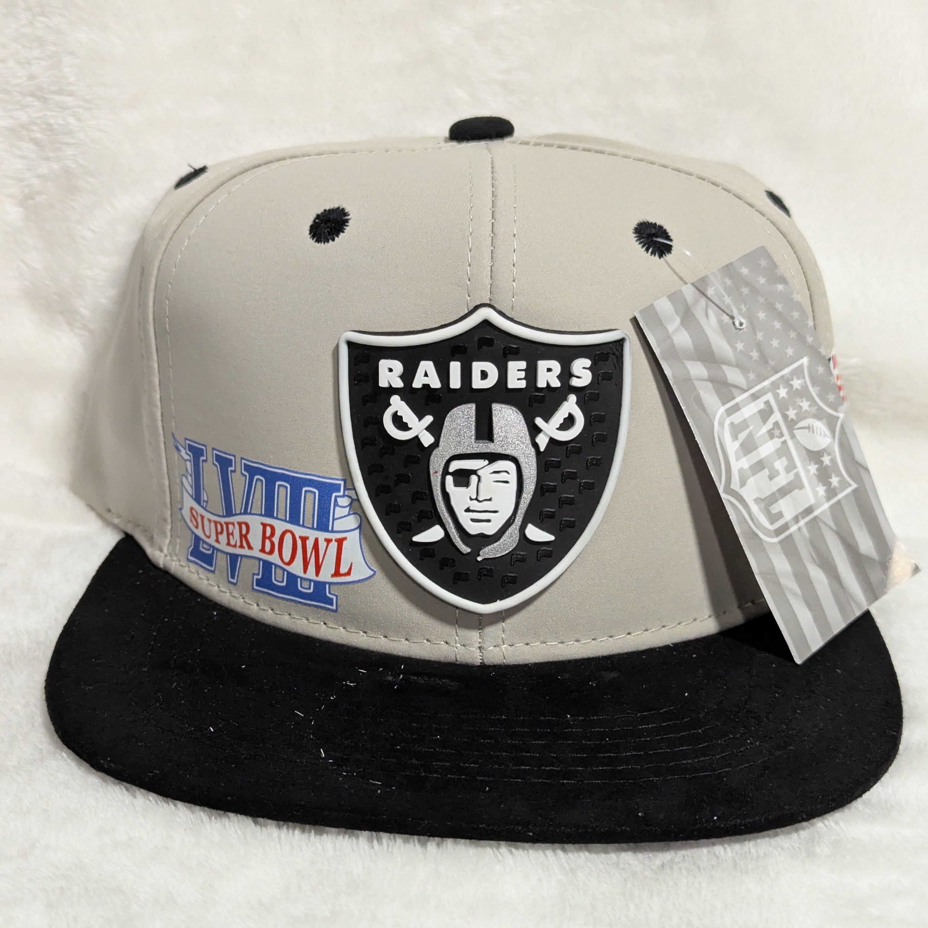 Gorra visera plana diseño NFL Raiders