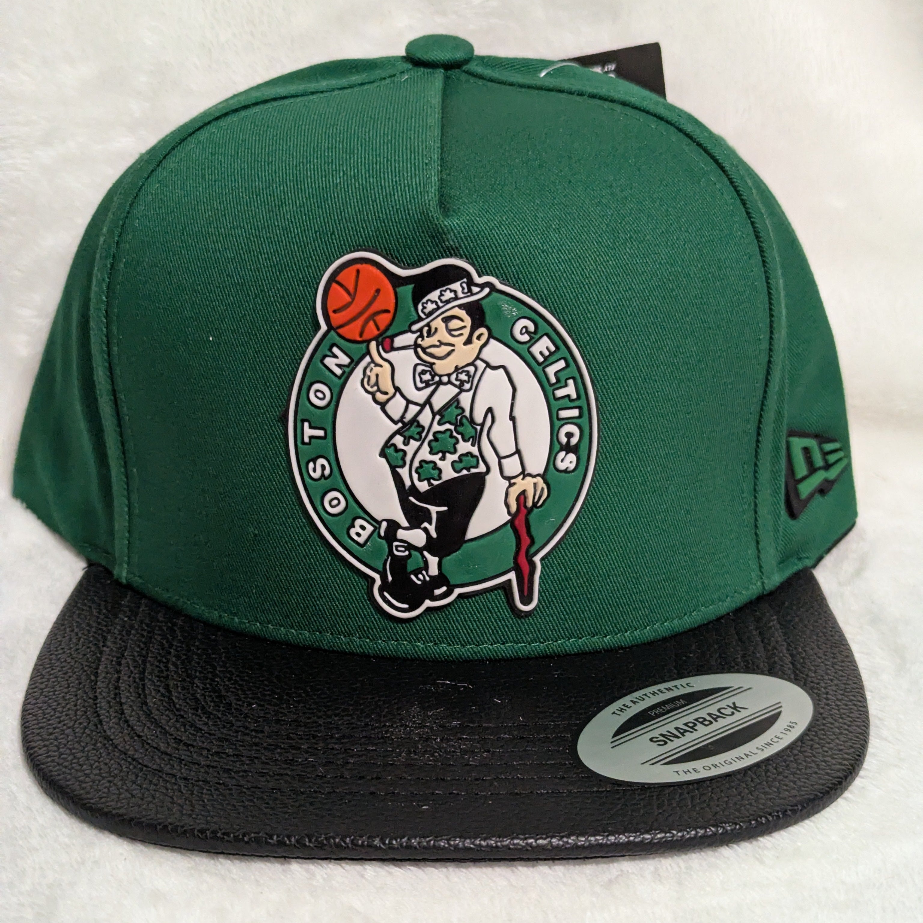 Gorra visera plana vinipiel NBA Boston Celtics