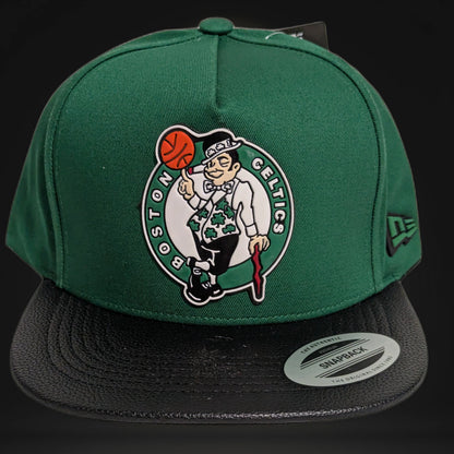 Gorra Boston Celtics | NBA Premium Vinipiel | Visera Plana Snapback