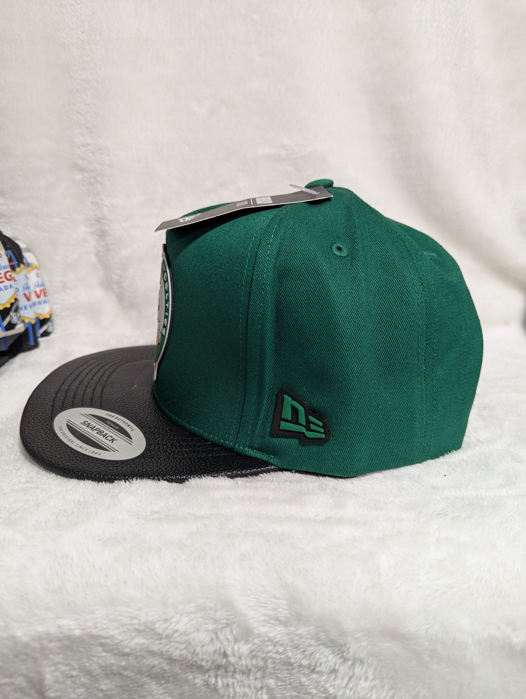Gorra visera plana vinipiel NBA Boston Celtics