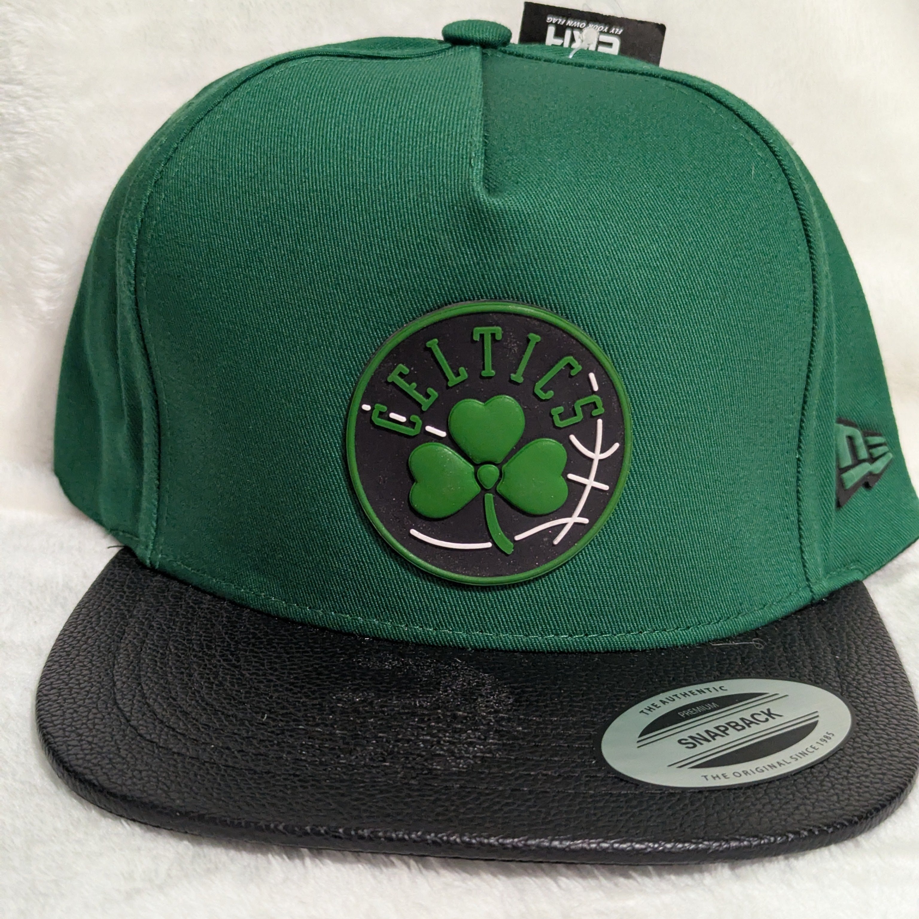 Gorra visera plana vinipiel NBA Boston Celtics
