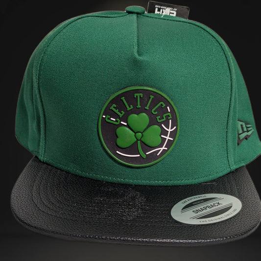 Gorra Boston Celtics | NBA Premium Vinipiel | Visera Plana Snapback