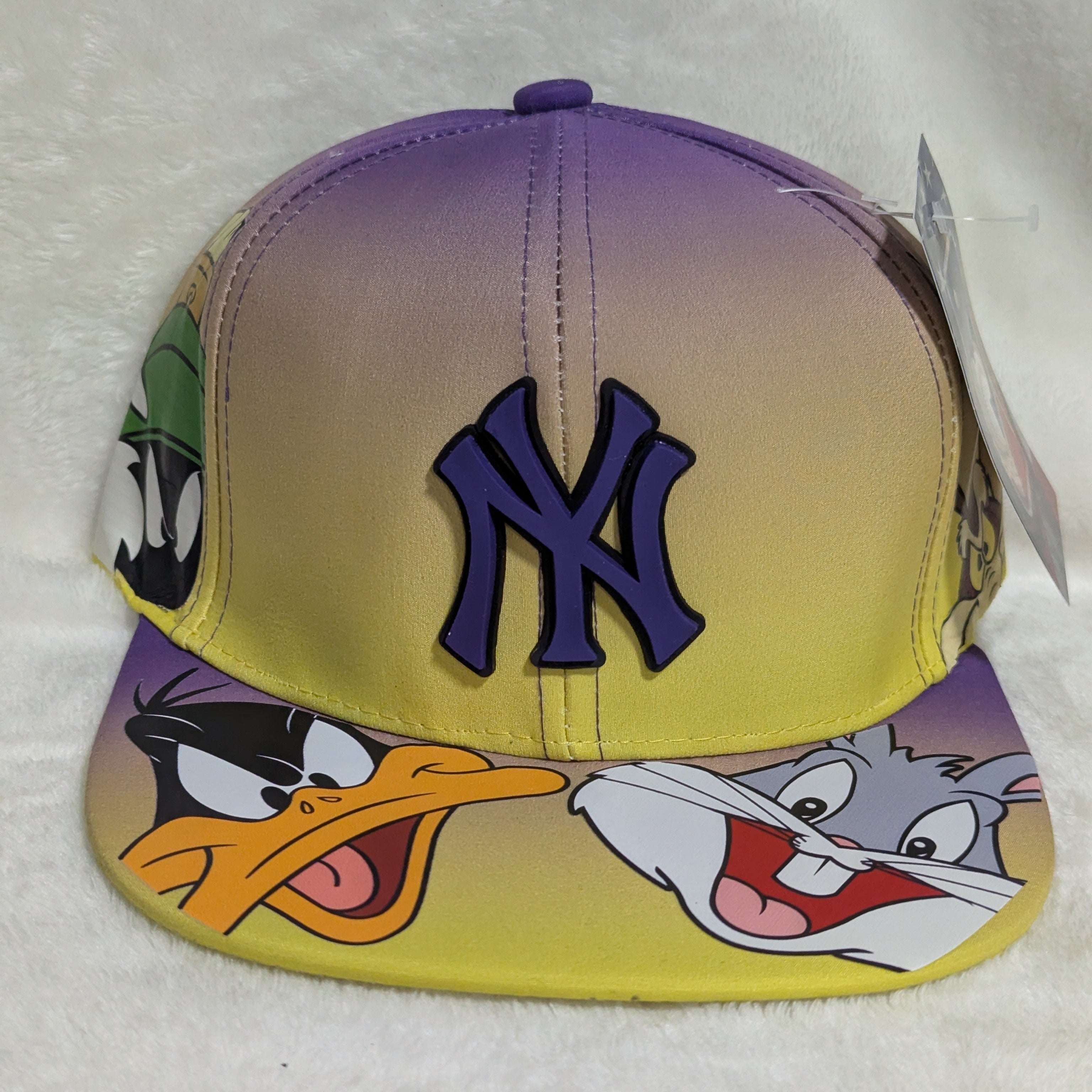 Gorra visera plana diseño MLB NY Yankees animado