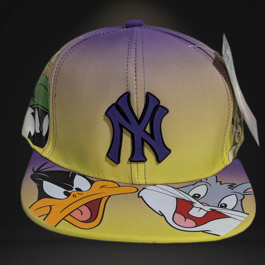 Gorra Yankees NY | Diseño Animado Exclusivo | Visera Plana Snapback