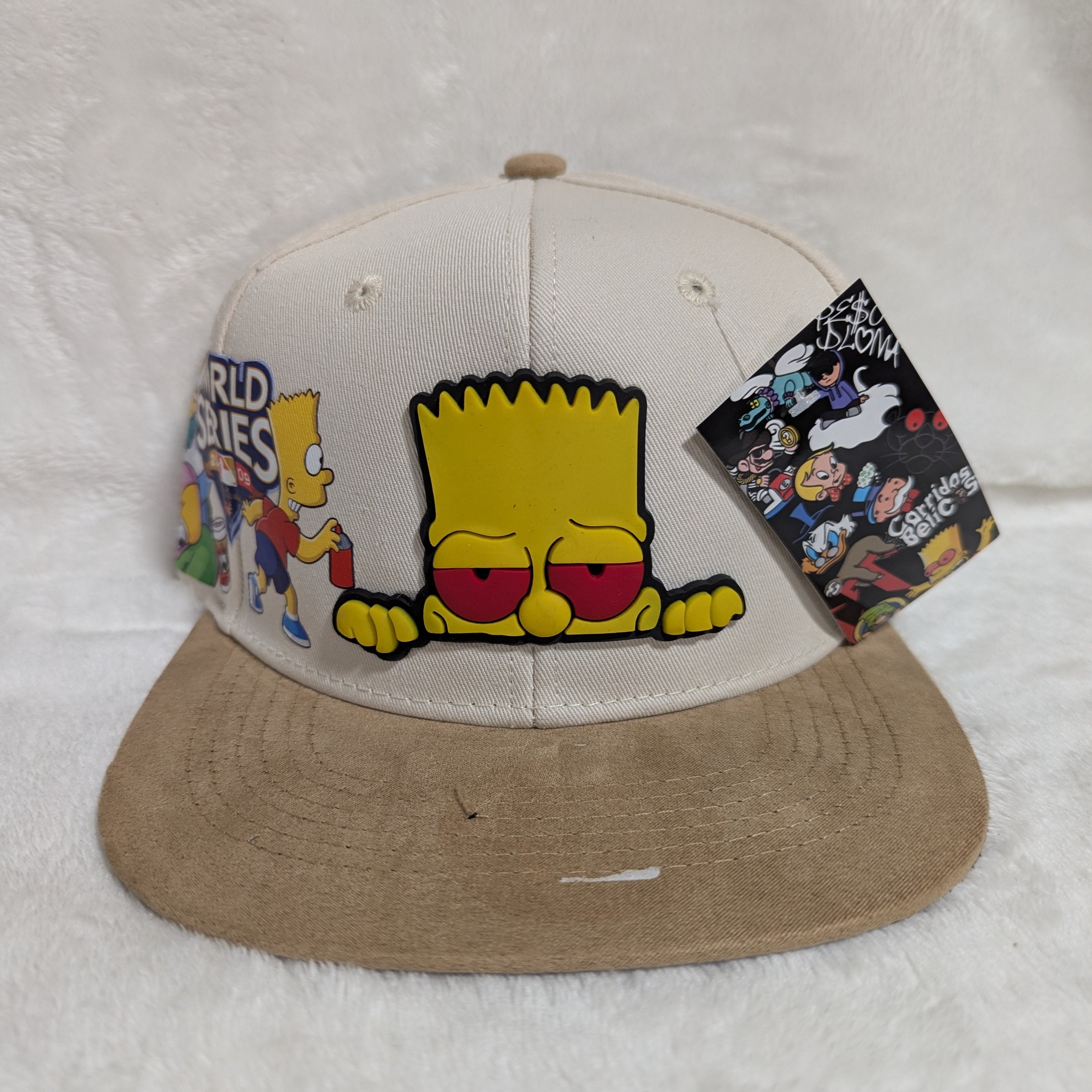 Gorra visera plana diseño MLB animado