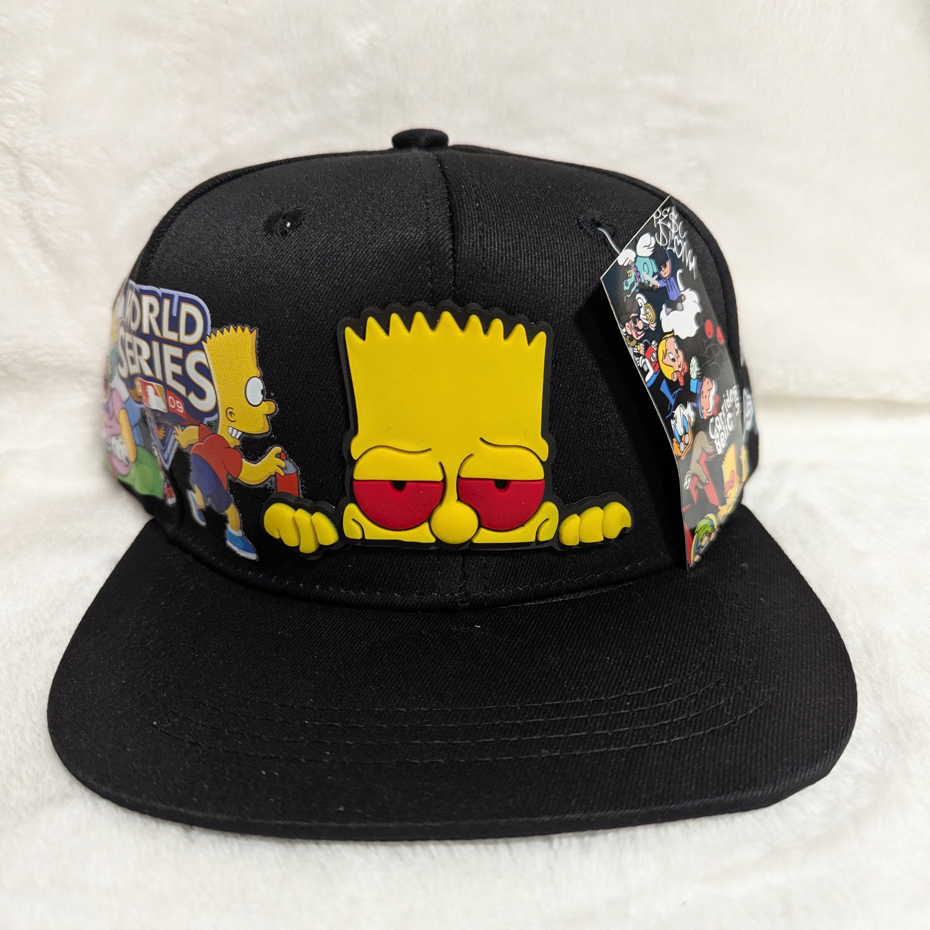 Gorra visera plana diseño MLB animado