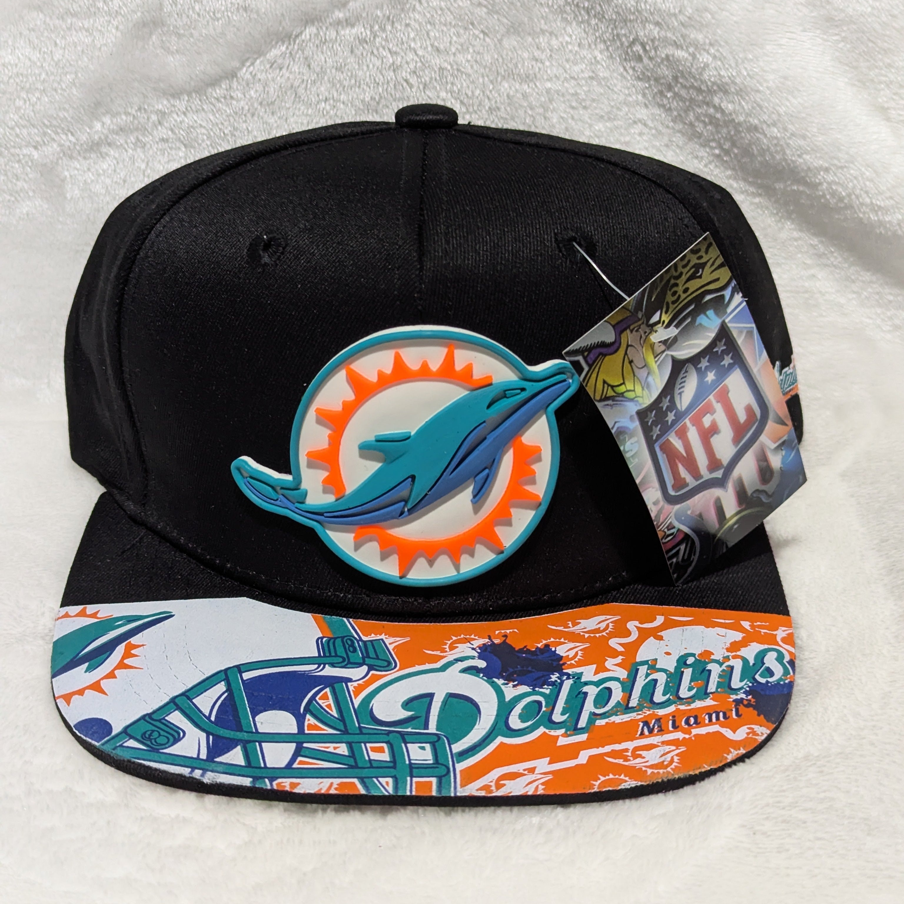 Gorra visera plana diseño NFL Miami Dolphins