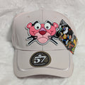 Gorra visera curva diseño Pantera rosa animado
