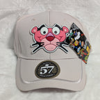 Gorra visera curva diseño Pantera rosa animado