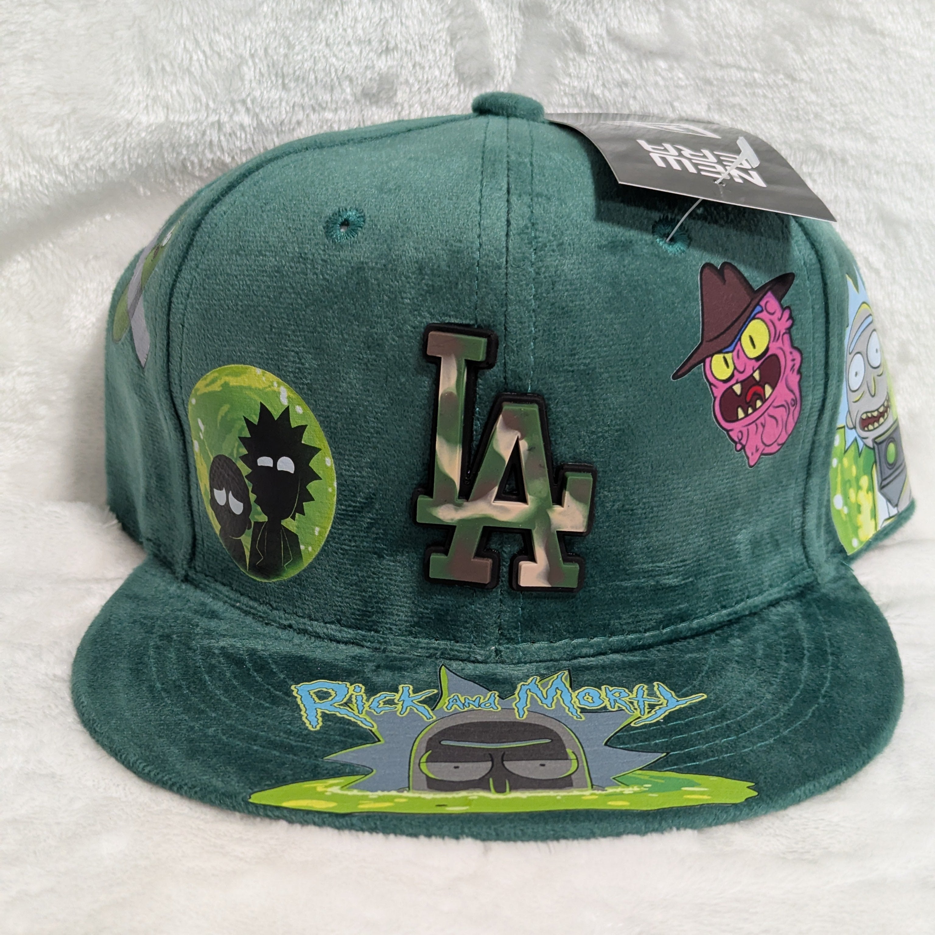 Gorra visera plana diseño MLB LA Dodgers animado