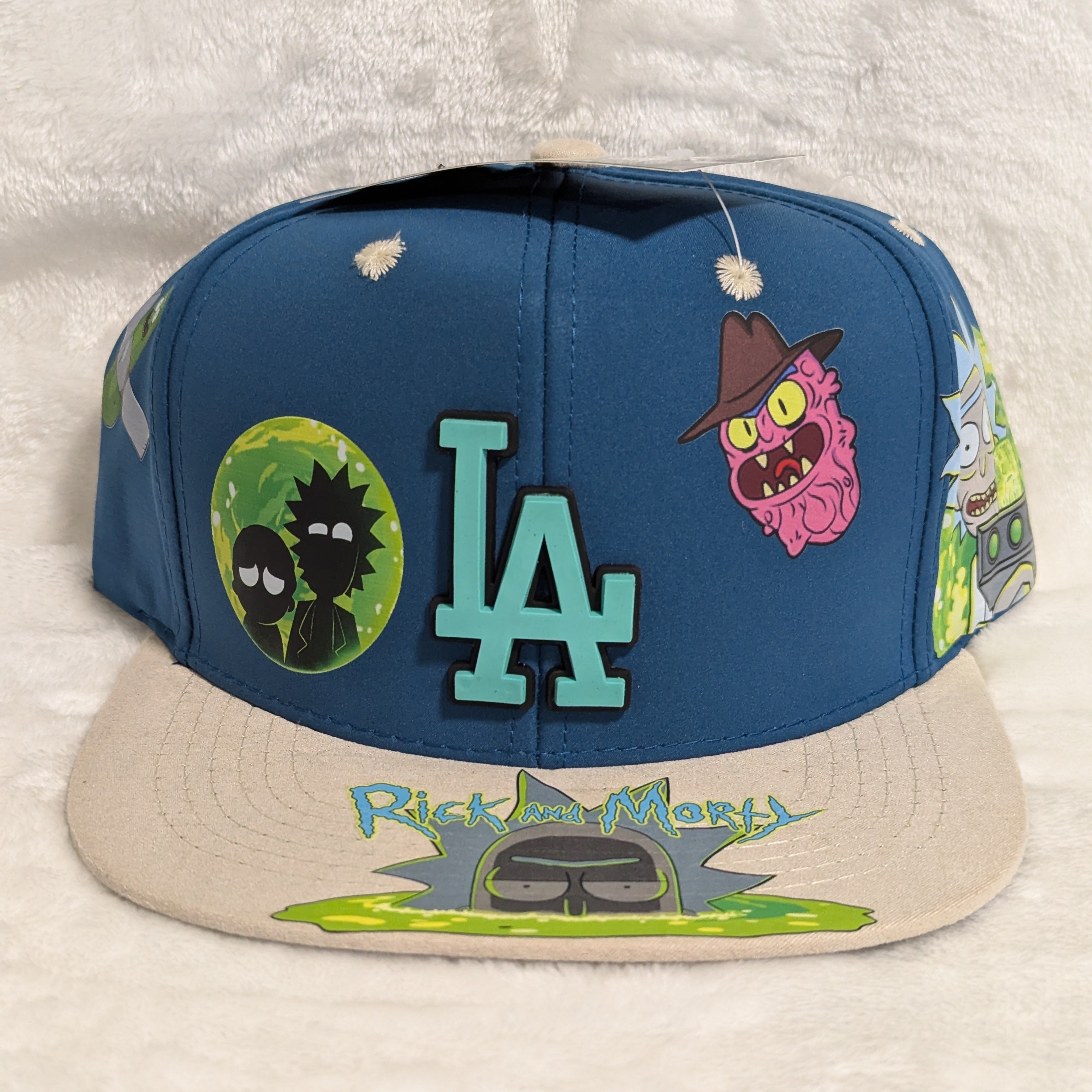 Gorra visera plana diseño MLB LA Dodgers animado
