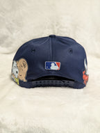 Gorra visera plana diseño MLB NY Yankees animado