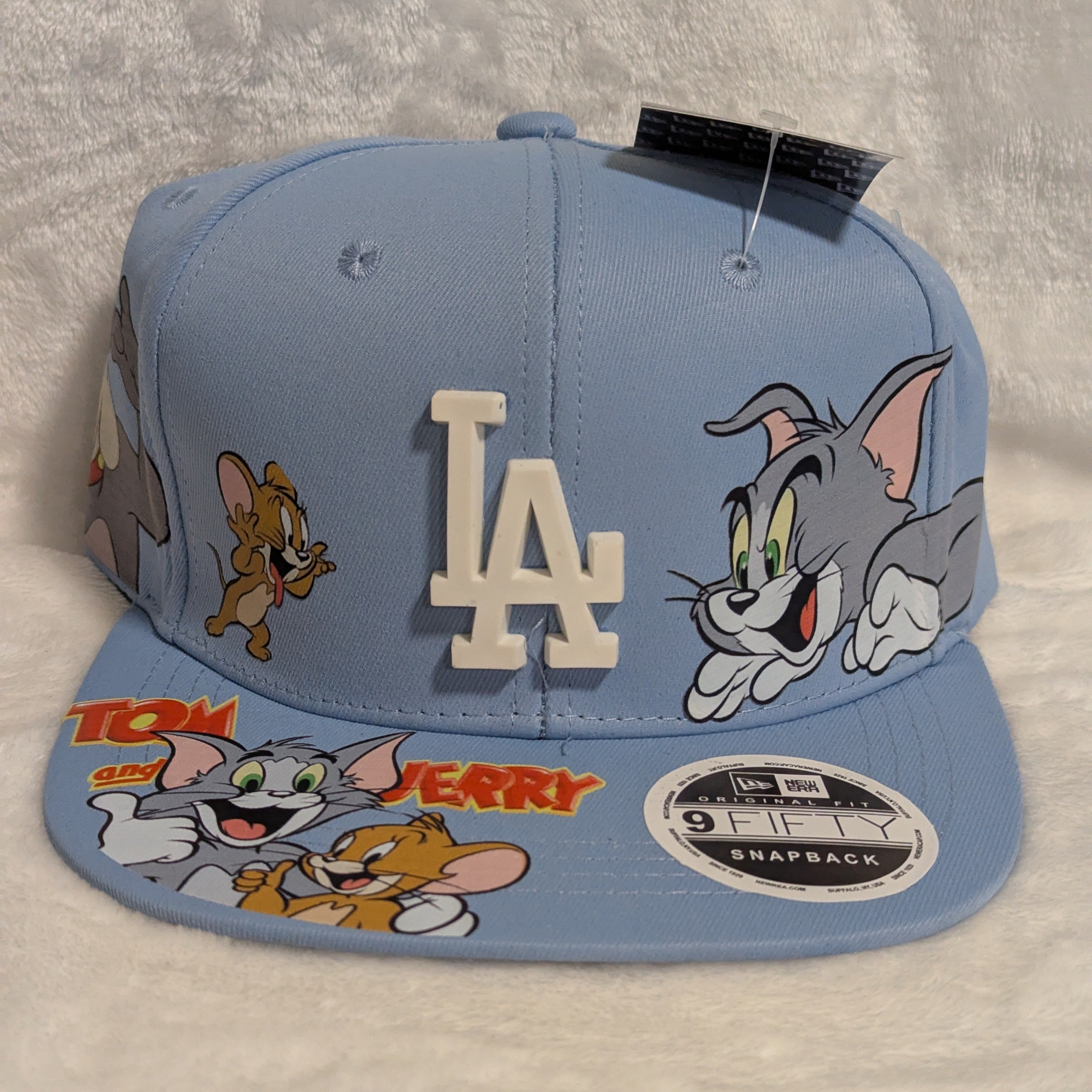Gorra visera plana diseño MLB LA Dodgers animado