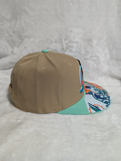 Gorra Miami Dolphins | NFL Clásico | Visera Plana Snapback