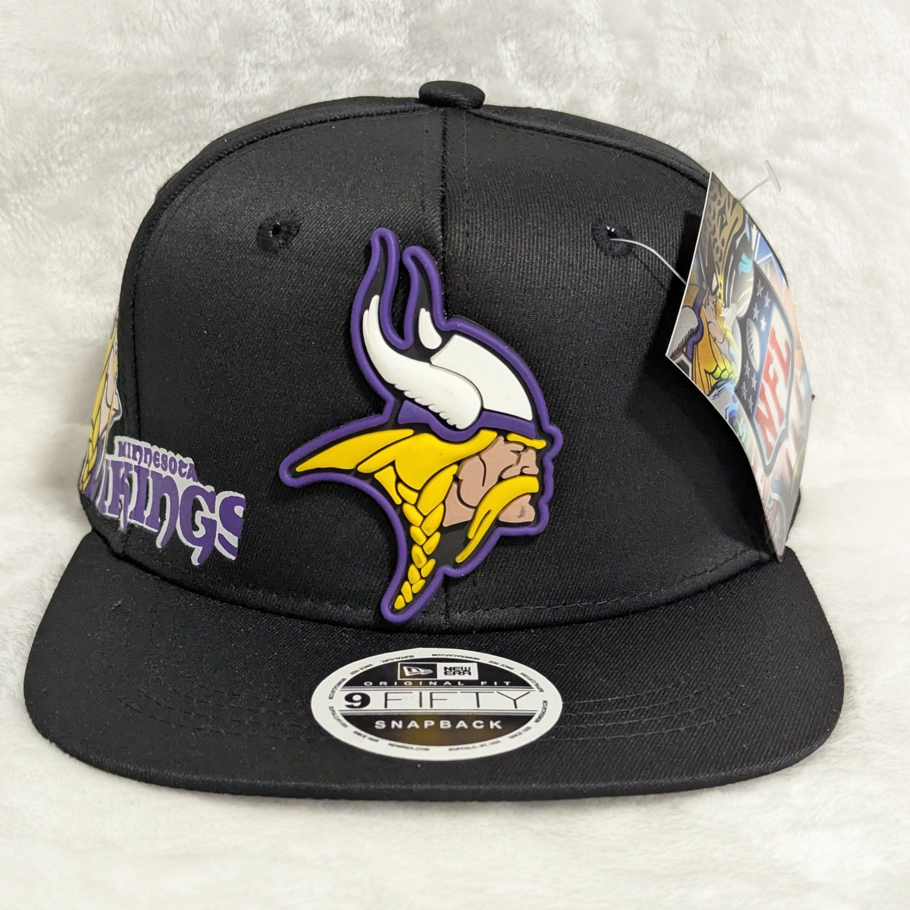 Gorra visera plana diseño NFL Minnesota Vikings